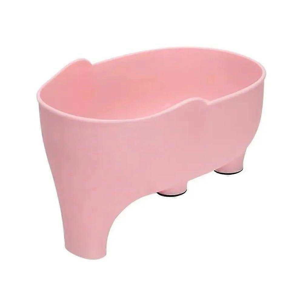 Elephant Drain Basket Multi-Purpose Kitchen Storage Plastic Fruit And Vegetable Basket Pink