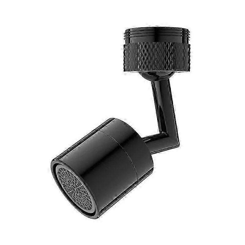 720 Black Brass Kitchen Faucet Extender, Bathroom Faucet, Rotating Faucet, Sprayer Extension, Water Saving, 1 Mode Faucet Nozzle Adapter