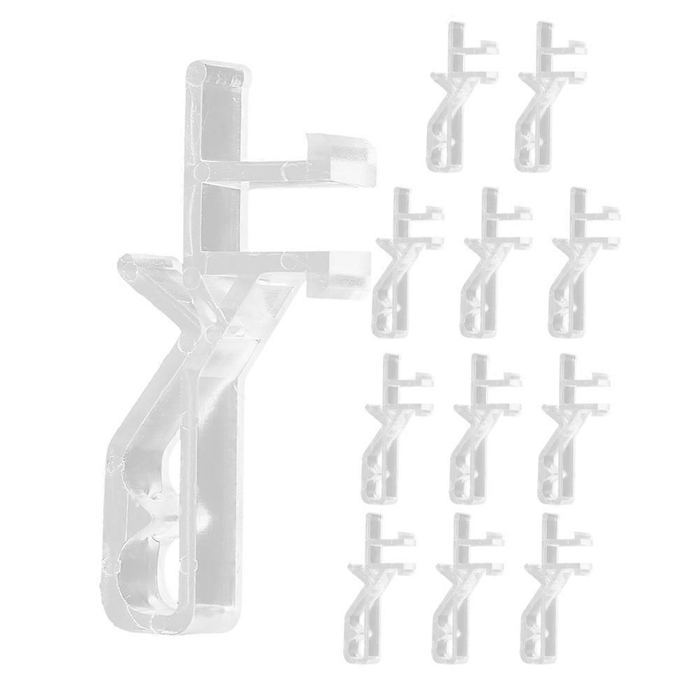 Vertical Blind Clips Transparent Pc Material for Holding 48Pcs