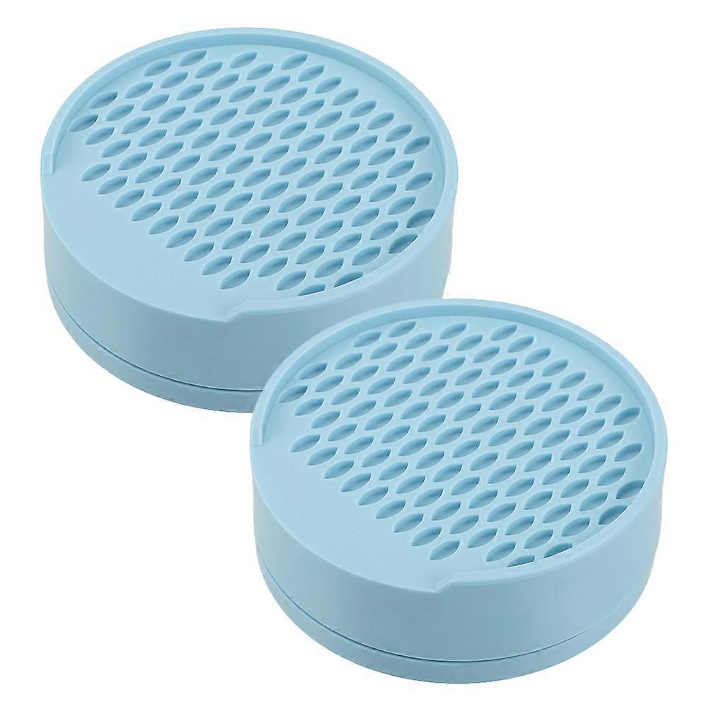 Grain Hulling 2Pcs Traditional Grain Milling Plate For And Cereal Processing Home Kitchen Use Blue Compact Design