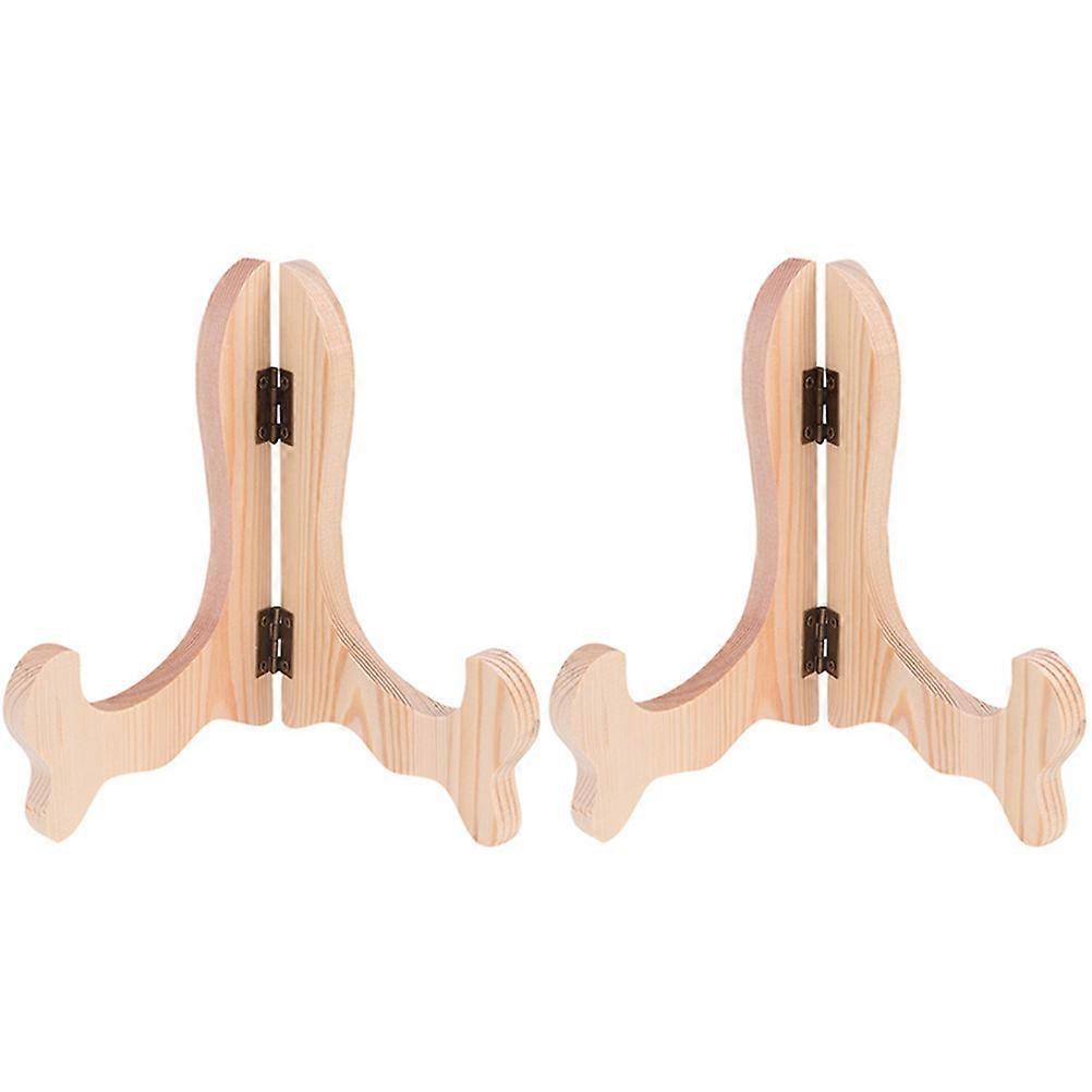 Decorative Wooden Easel Holder Suitable For Birthdays And Anniversaries In Light Brown Color With Display Function 10 Pcs