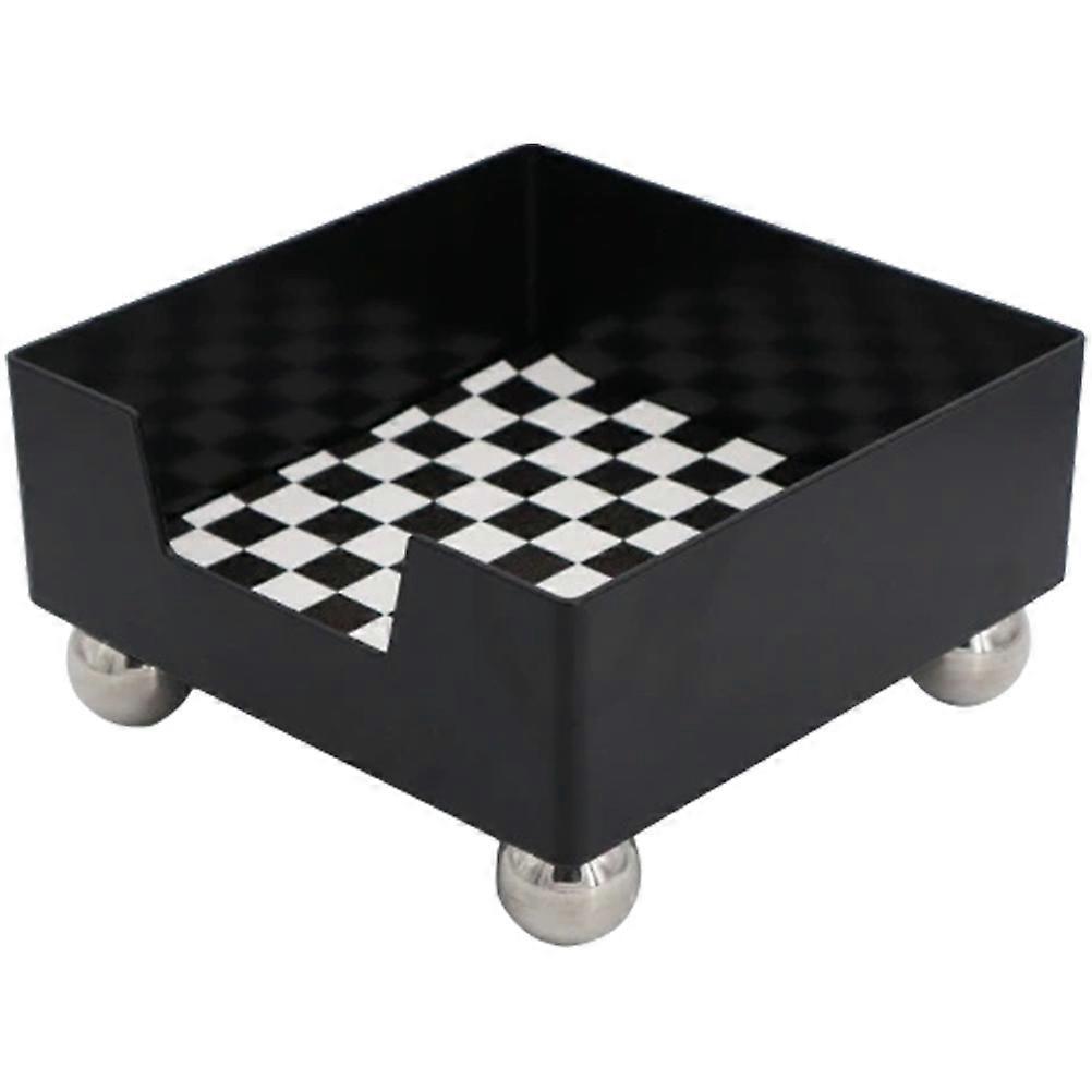 Decorative Tray 3Pcs Desktop Organization Holder Vintage Design For Porch Balcony And Bars 18x18cm