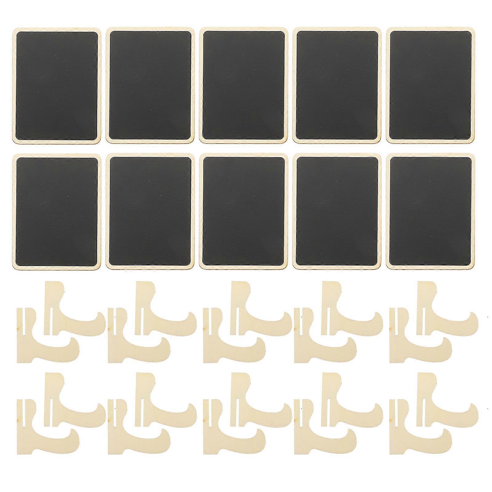 50Pcs Black PVC Memo Boards Rectangular Desktop Design For Birthday Wedding Home Office Use 3.9X3X0.6In Practical Writing Surface