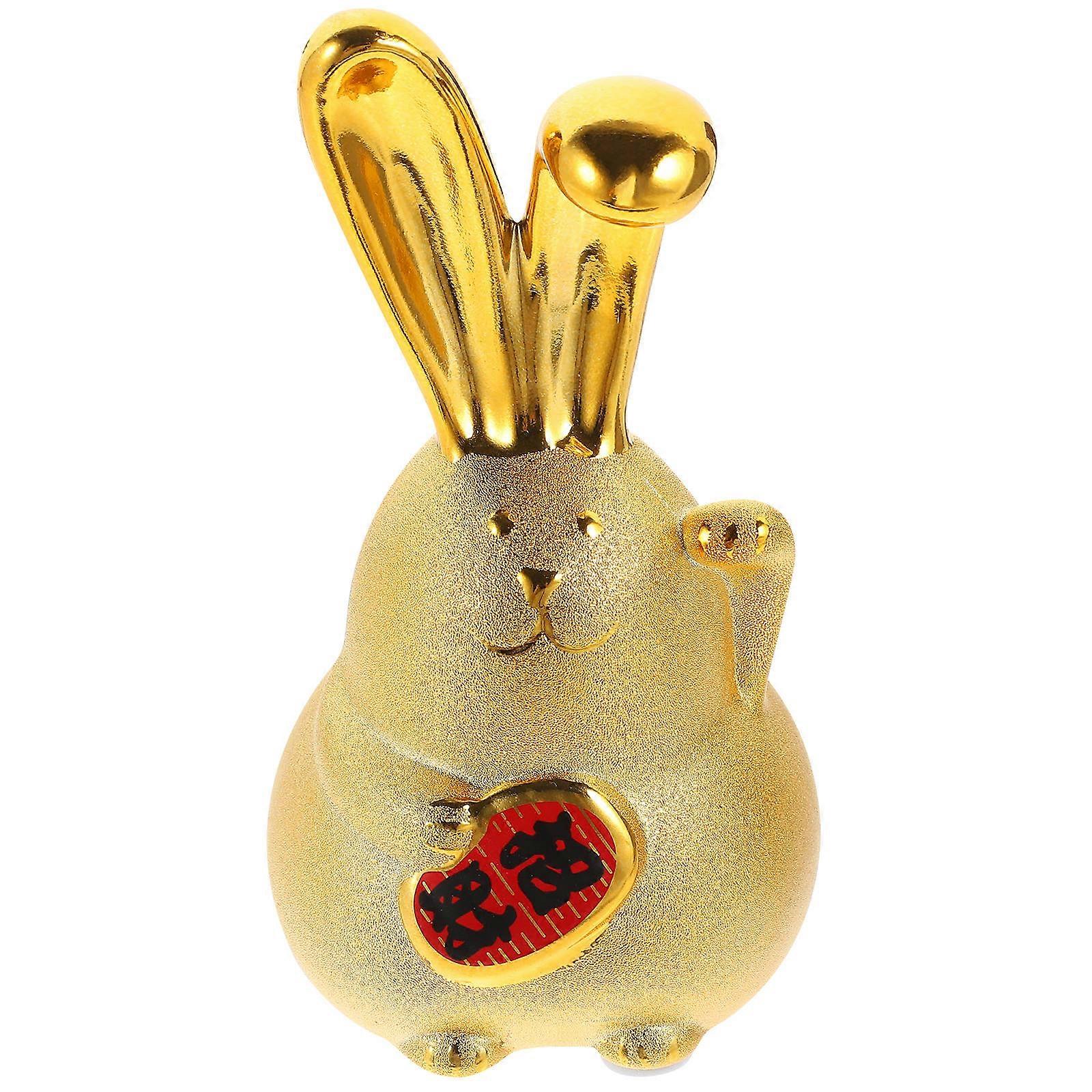 Zodiac Rabbit Piggy Bank for Saving Money 4Pcs Decorative Coin Container