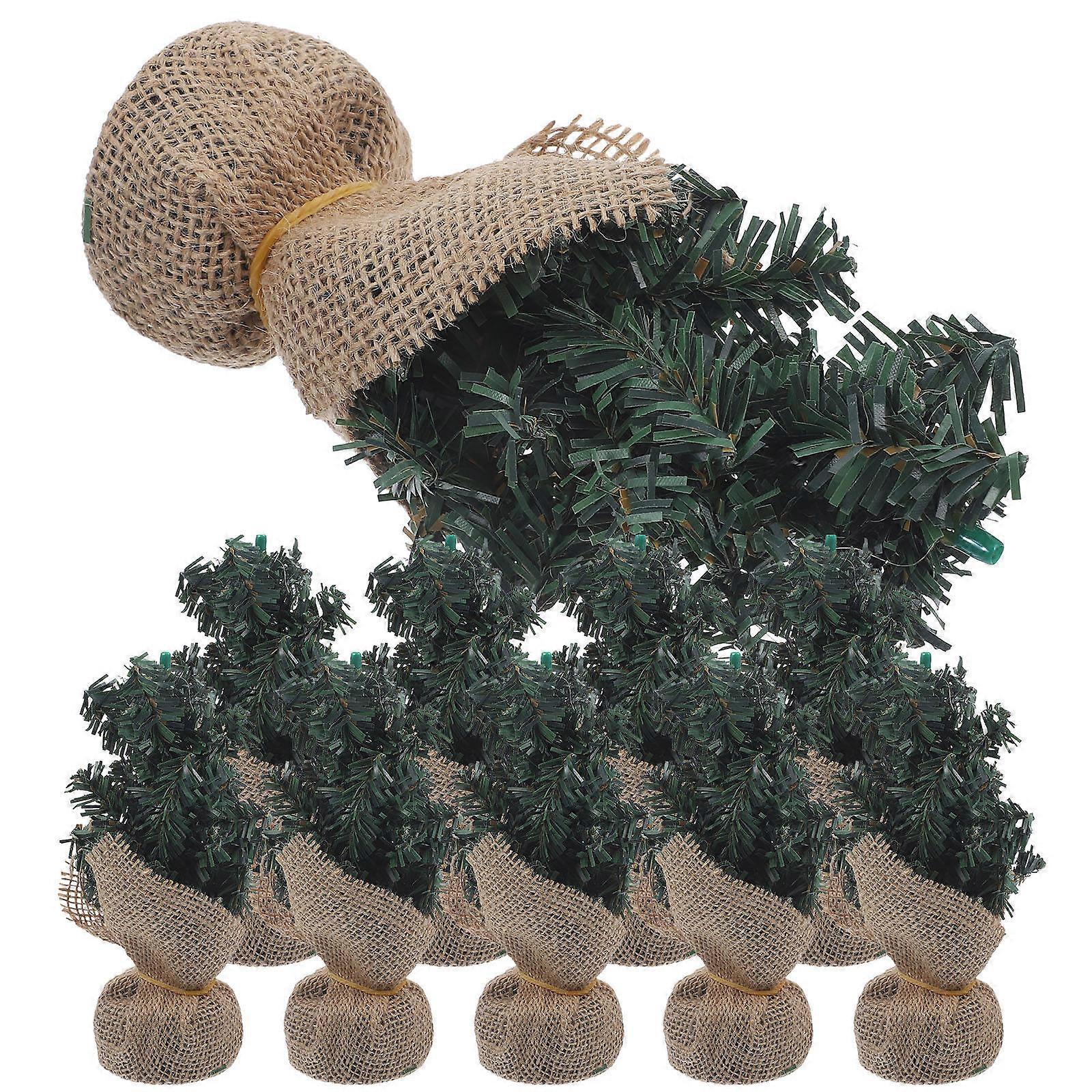 Artificial Christmas Tree Green Mini Christmas Tree for Decoration 40Pcs