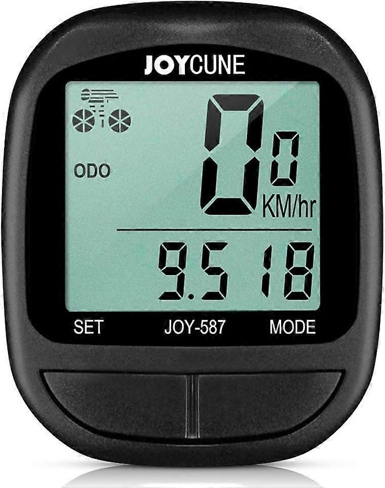 Bicycle Computer Waterproof Wired With LED Display Speedometer Odometer Stopwatch