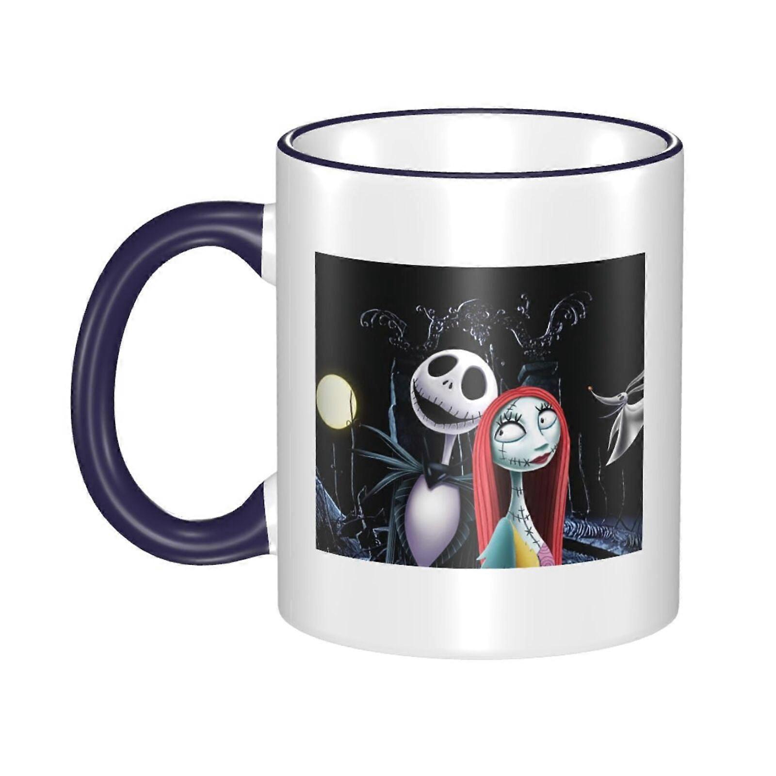 Nightmare Before Christmas Coffee Tea Double Side Ceramic Mug Office Work Cup Gift