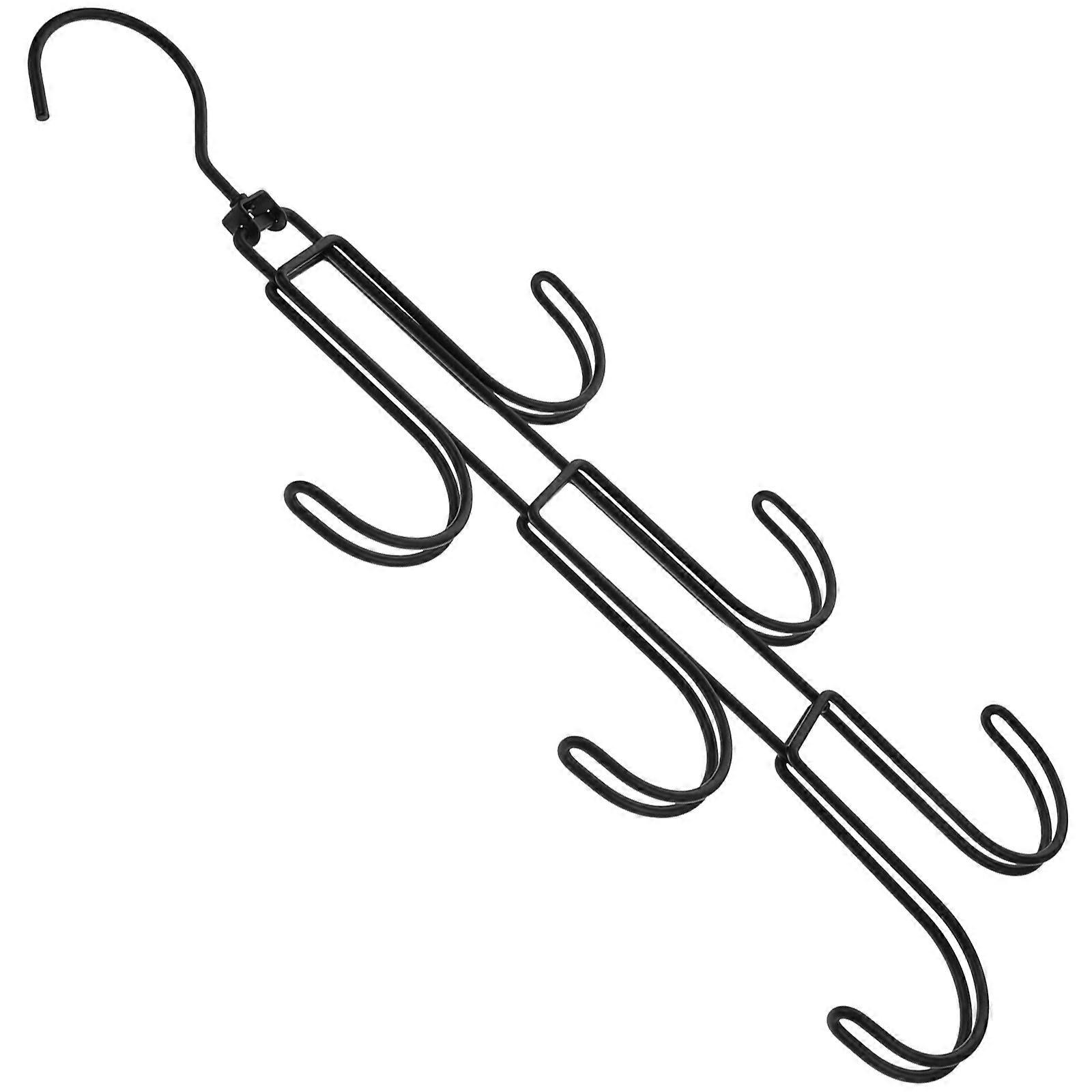 Rotating Handbag Hanger Closet Hanger for Clothes with Rotatable Hooks