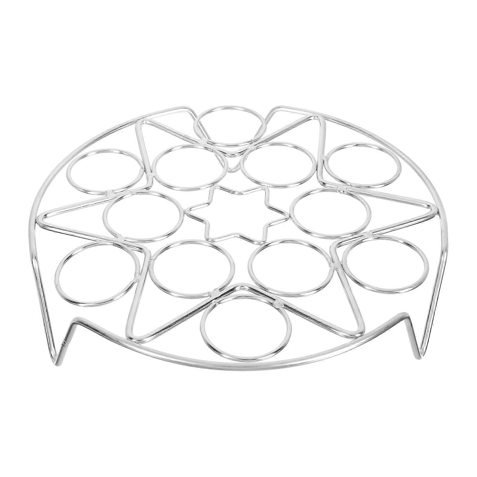 Kitchen Egg Steamer Rack Stainless Steel for Multi-Function Use 2Pcs