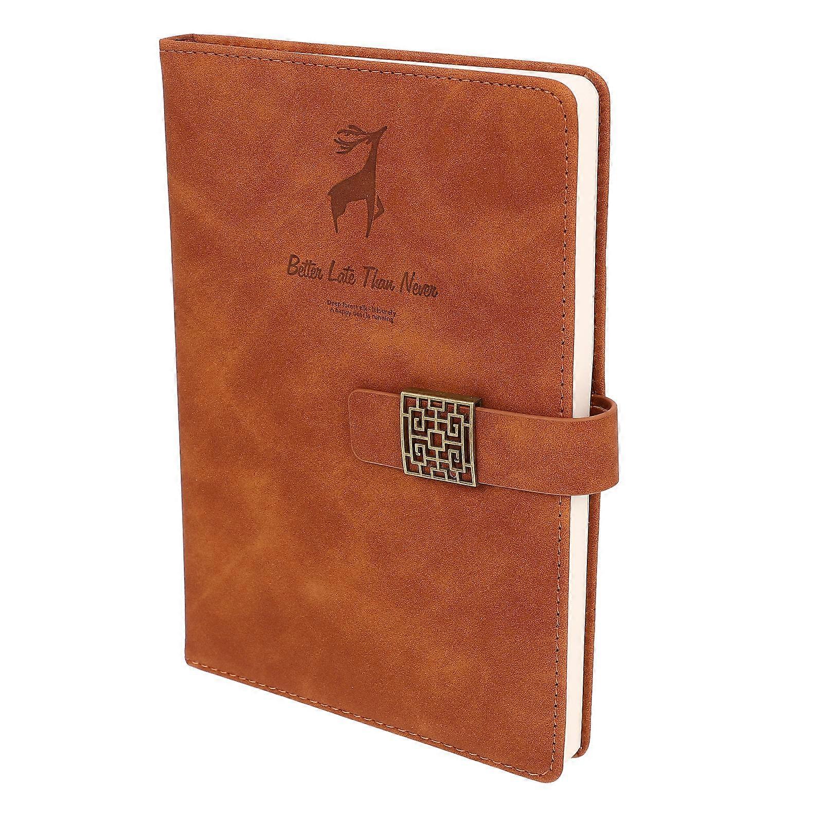 Smooth Writing Notebook for Meeting Recording PU Cover 3Pcs Set