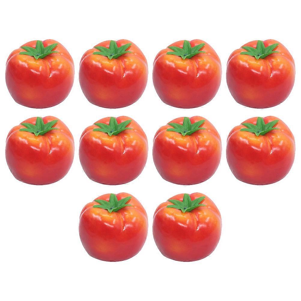 Simulated Tomato Model Artificial Fruit for Decoration 50Pcs Prop