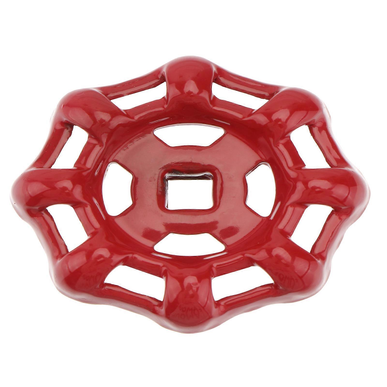 4Pcs Cast Iron Handle Gate Ball Shutoff Valve Red Decorative Water Fittings