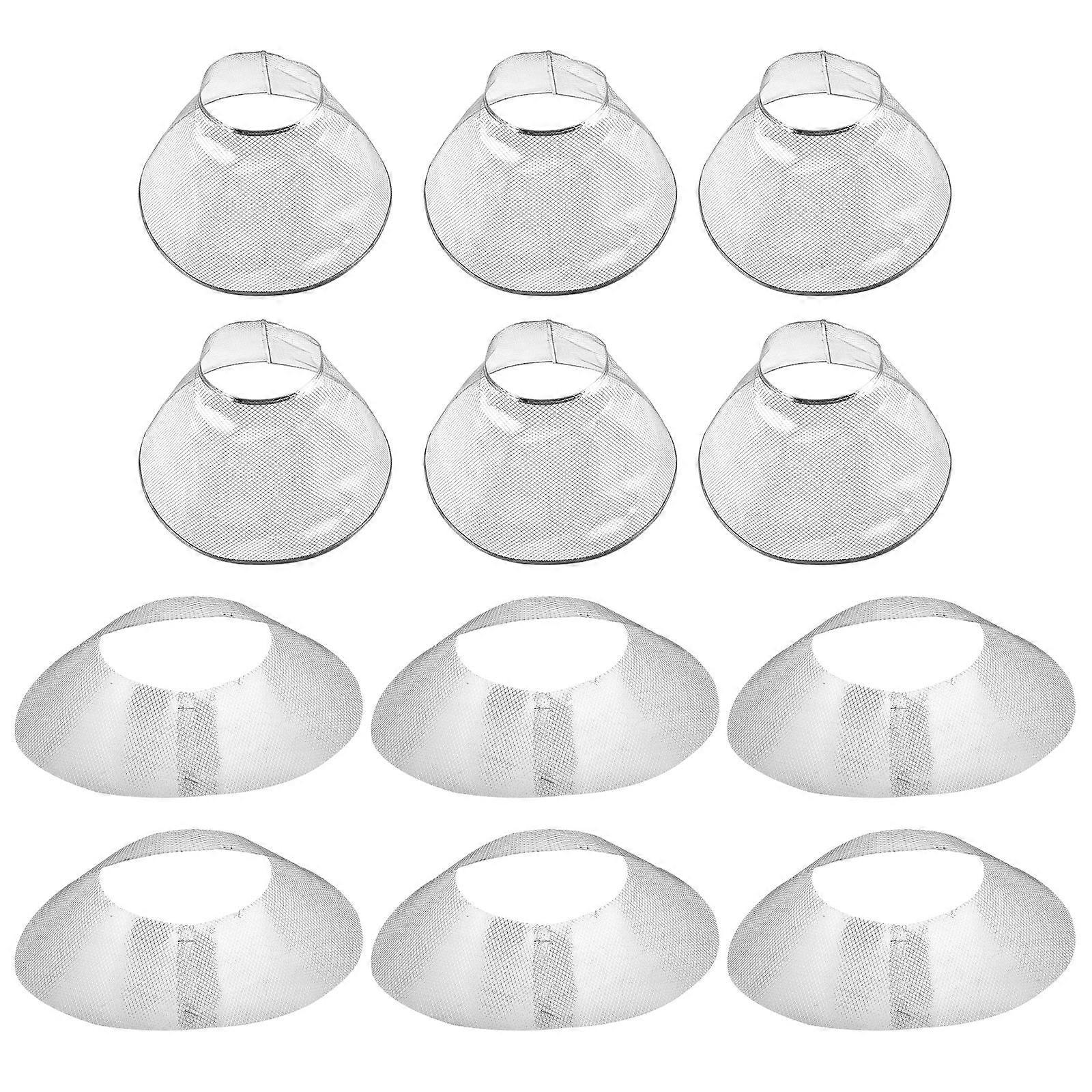 Round Range Hood Filter Mesh 10Pcs Restaurants Household Range Hoods Grease Absorption 22.5X22.5CM