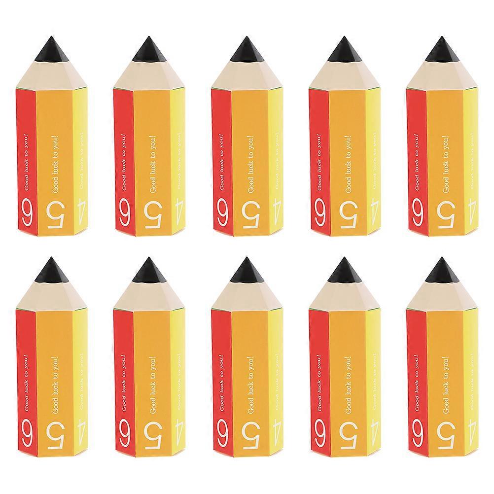 Pencil-Shaped Candy Packing Box for Storage Use with 60Pcs Cartoon Gift Boxes