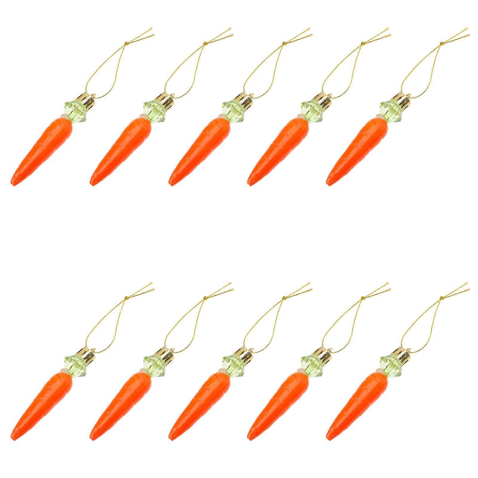 Carrot Decor Easter Plastic Craft Carrot Decoration for Decor 48Pcs