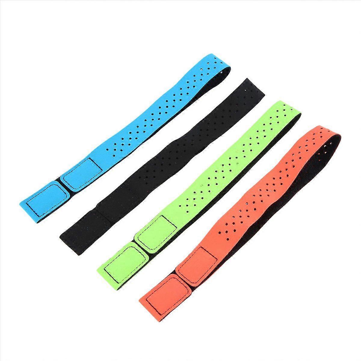 4 Pcs Replacement Heart Rate Monitor Armband Strap Adjustable L