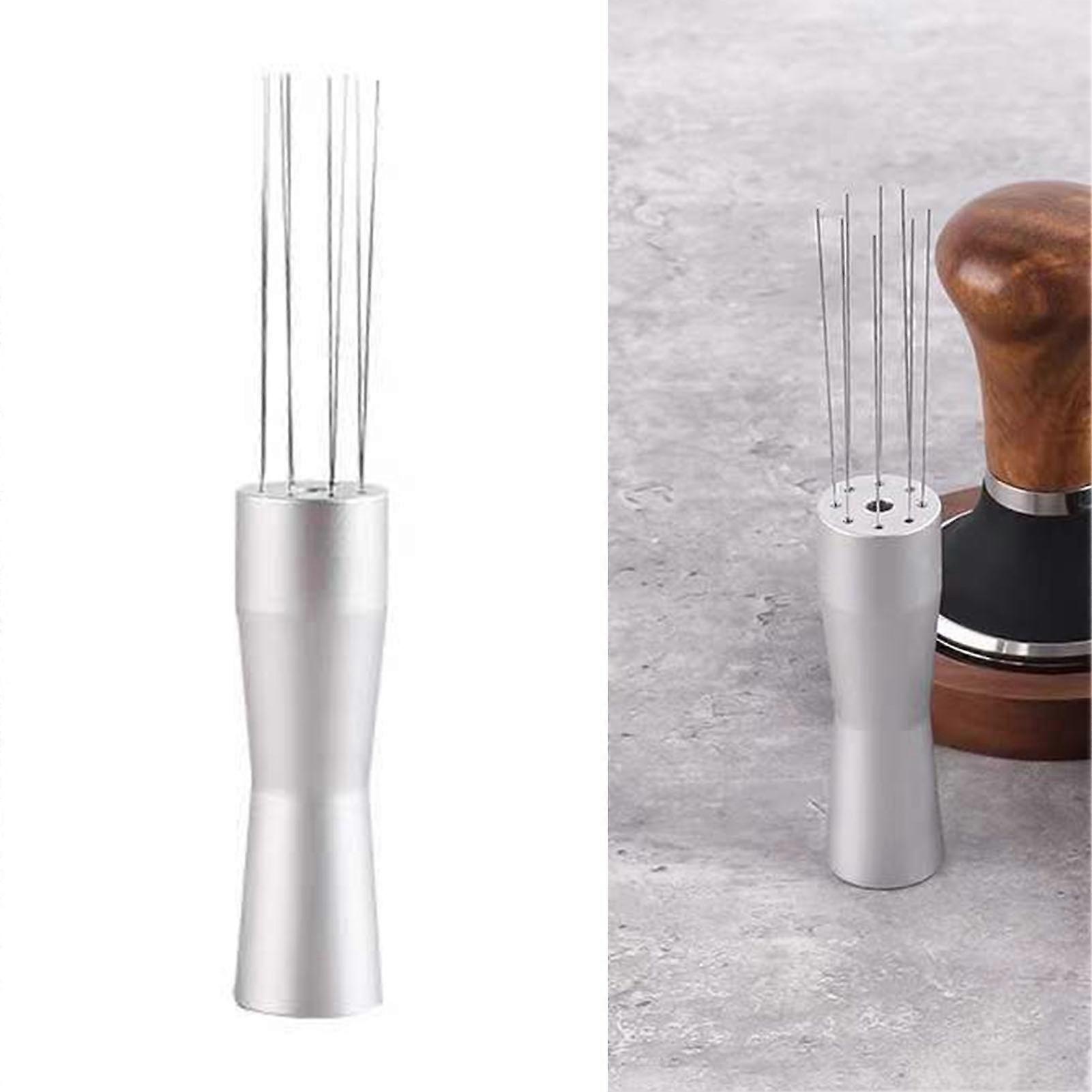 Stainless Steel Coffee Stirrer Needle Tool 13.5x2cm Silver