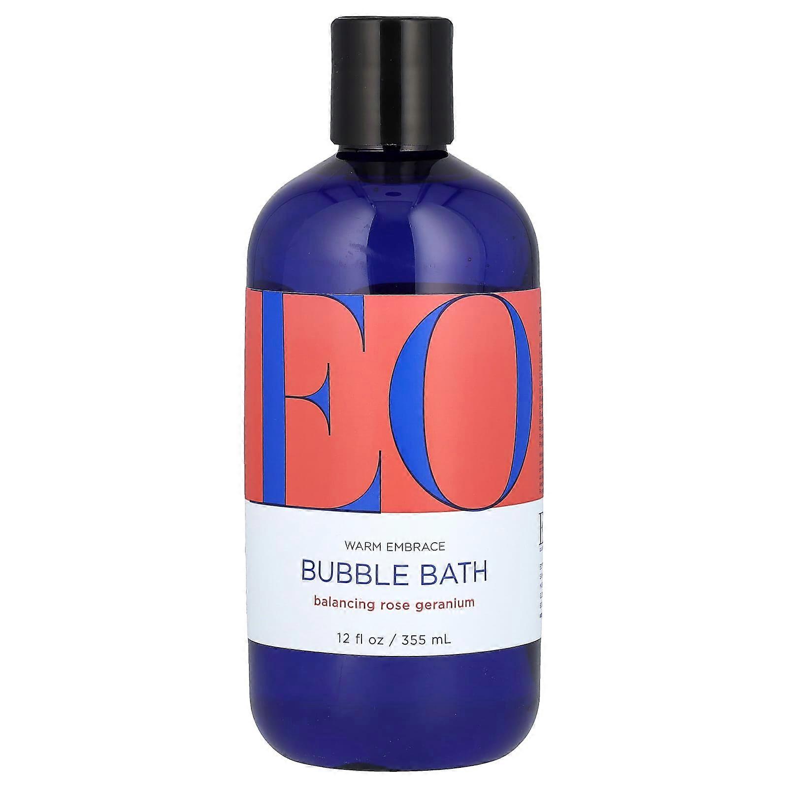 Warm Embrace Bubble Bath, Balancing Rose Geranium, 12 fl oz (355 ml)
