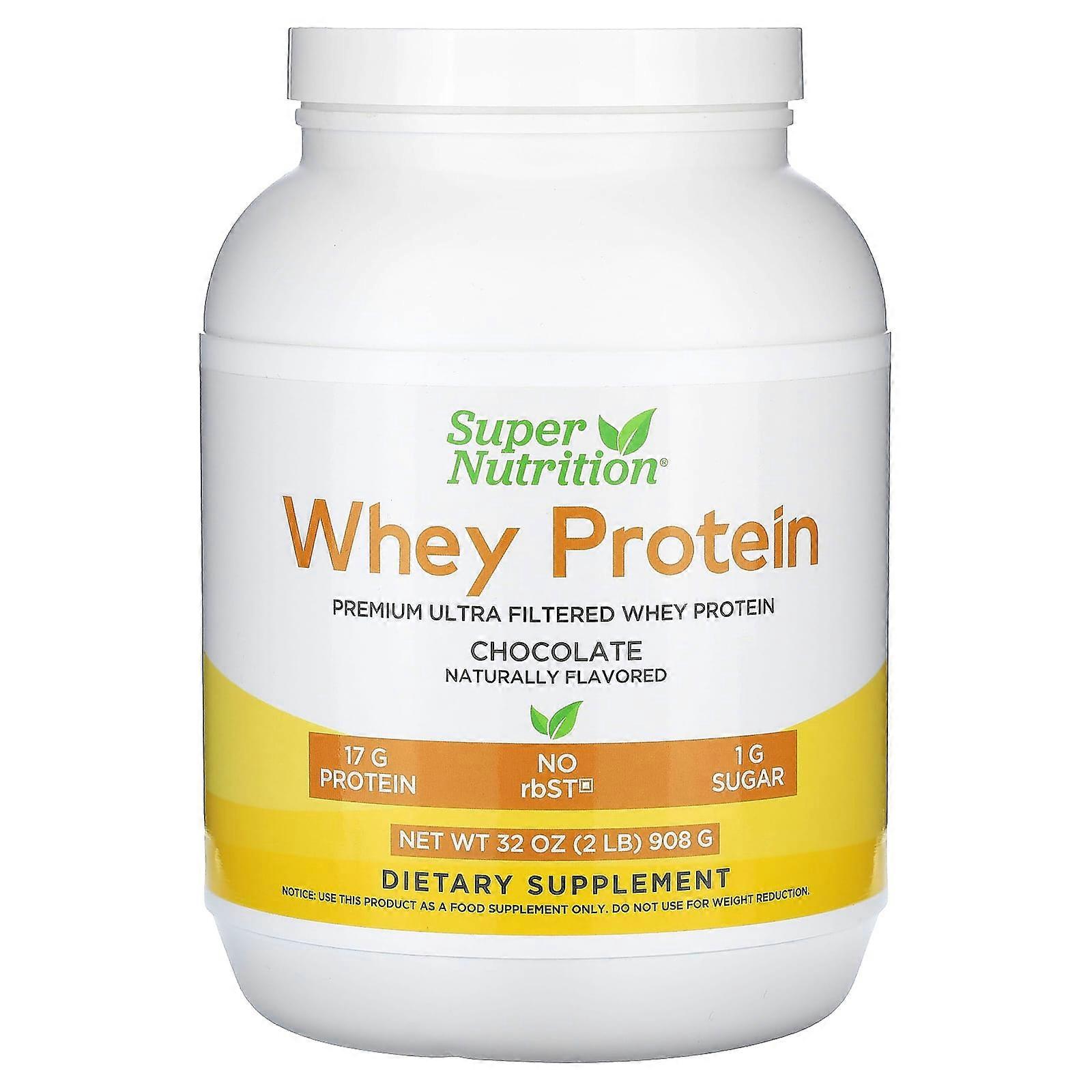 Ultra Filtered Whey Protein Powder, Non-GMO, rbST Free, Chocolate, 2 lb (908 g)