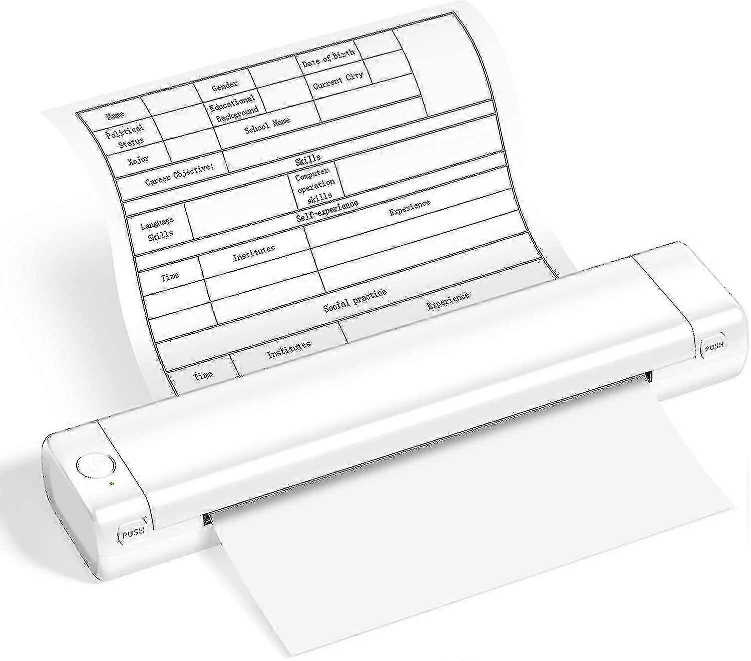 M08f A4 Kablosuz Termal Yazıcı Taşınabilir El Bluetooth Mini Kişisel Ev Ofis Yazıcıları Hd P