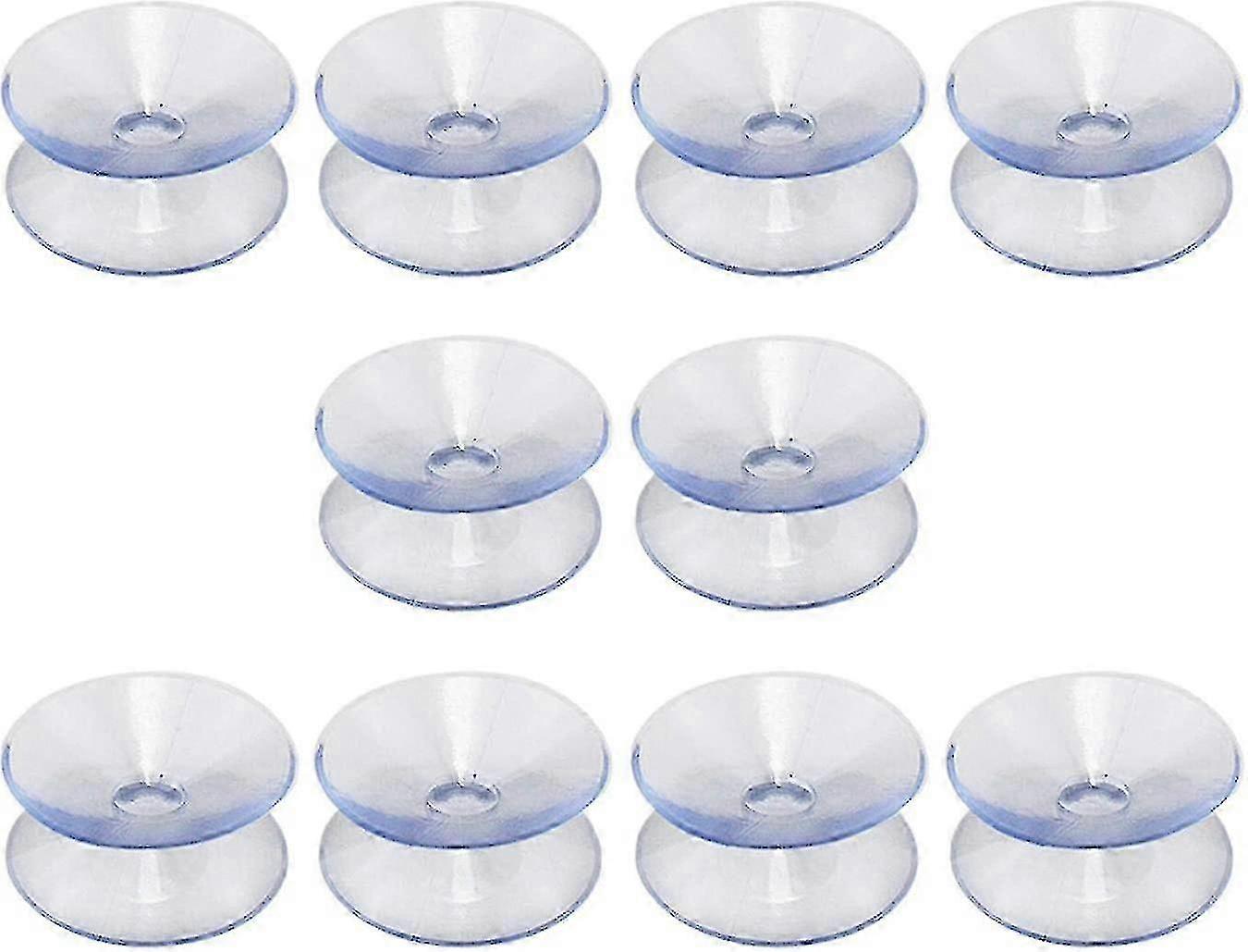 Double-sided Suction Cups Compatible With Glass Table Top,10 Hookless,multifunctional,non-slip(30mm) 26s