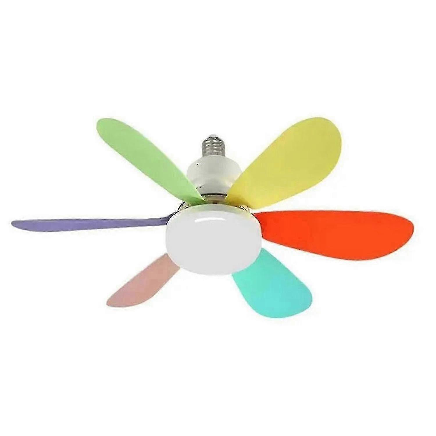 Ceiling Fans with Lights E27/26 Socket Screw in Ceiling Fan Socket Fan Light Ceiling Fans with Lights Multicolor,A