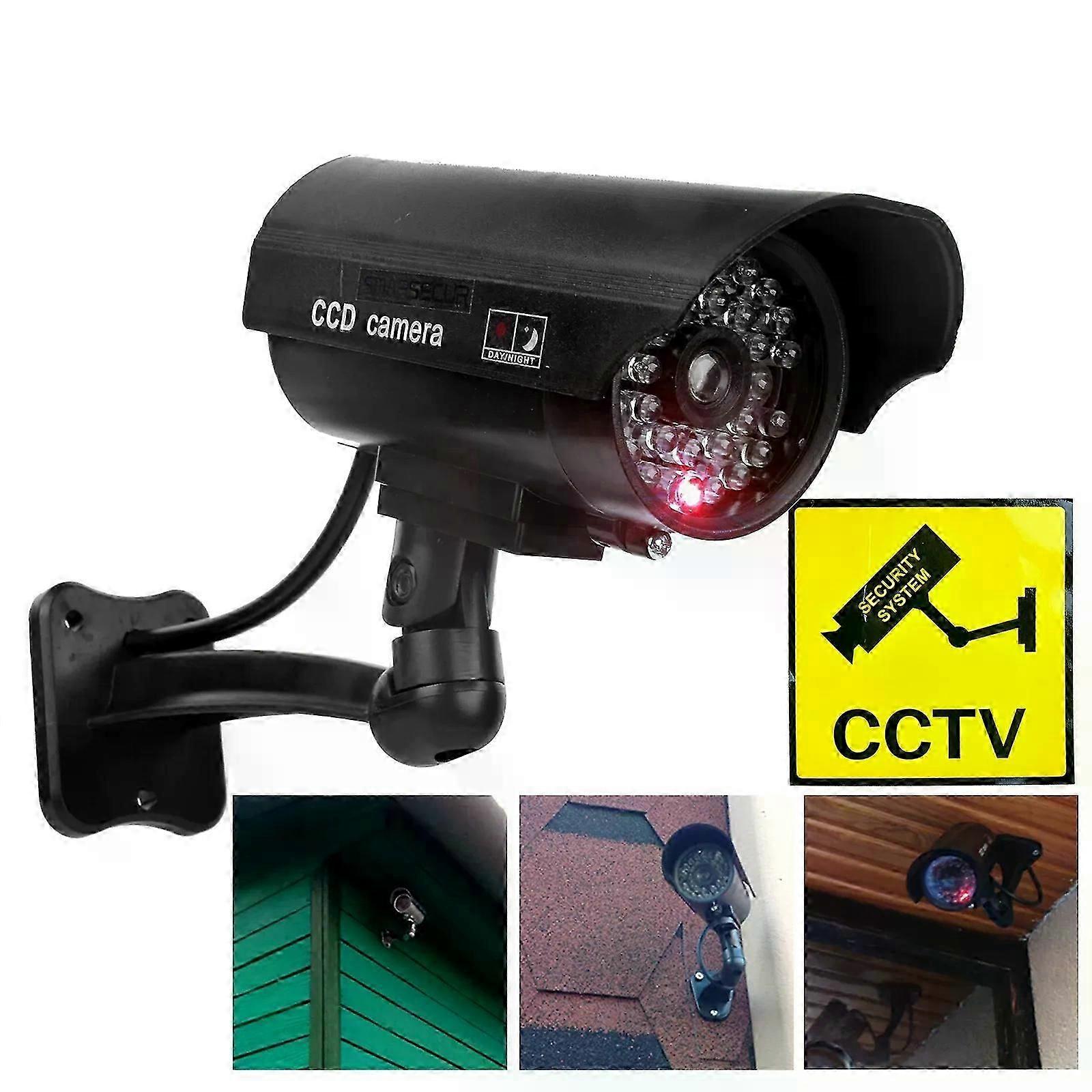 Simulation Surveillance Camera Fake Monitor with Light Gun-style Virtual Camera Deterrent Effect