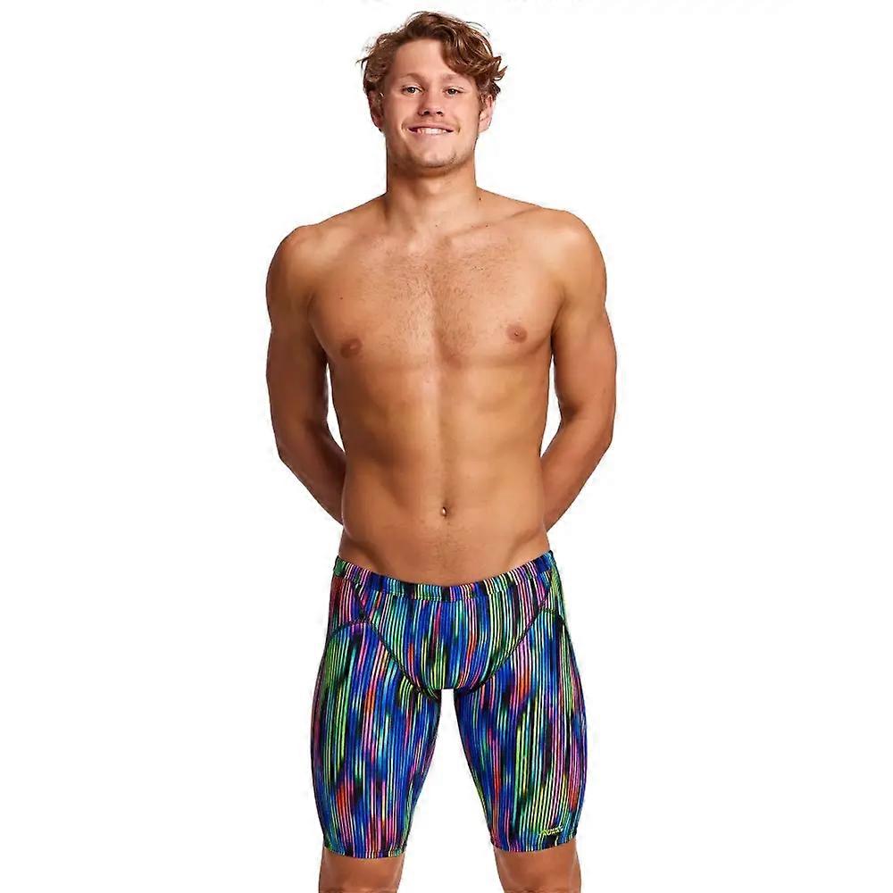 Funky Trunks Rain Down Swim Training Jammers - Blue