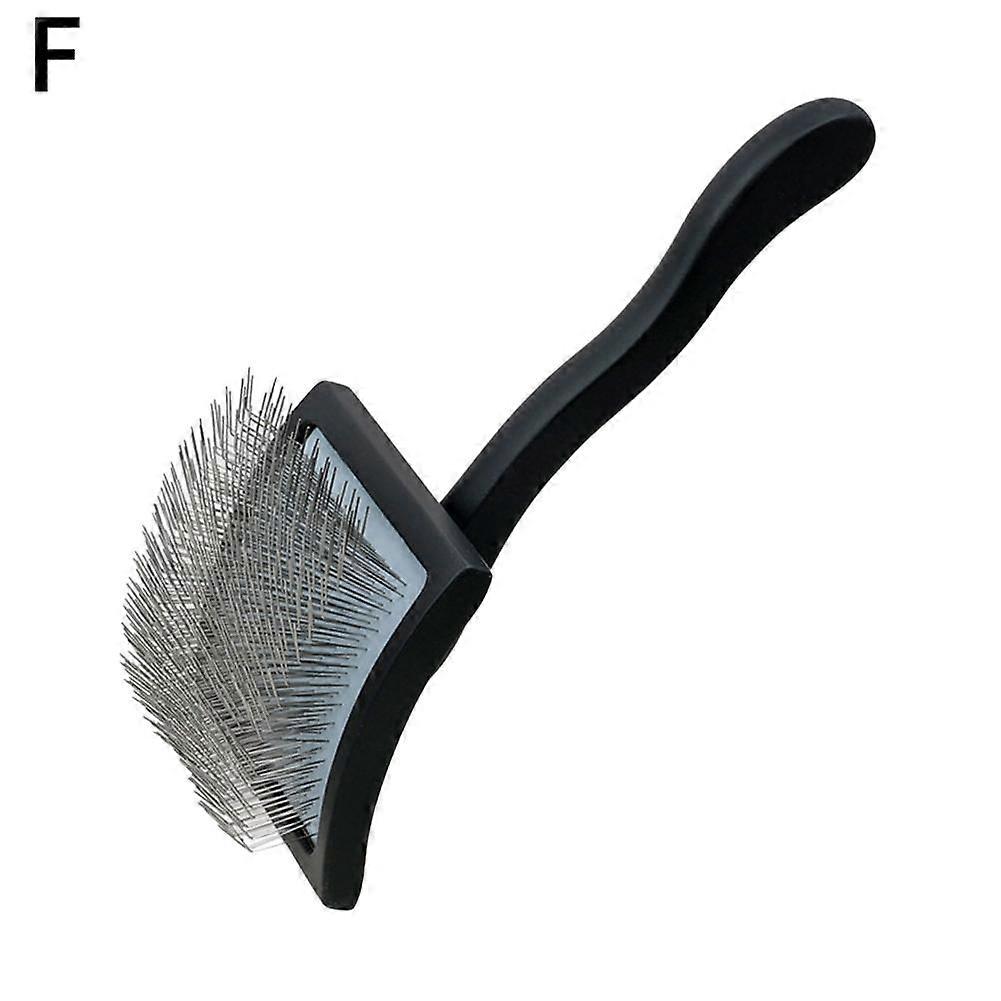 Solid Wood Pet Slicker Brush For Long Haired Dogs Efficient De-Shedding Massage Grooming Tool Ergonomic Handle Multiple Colors