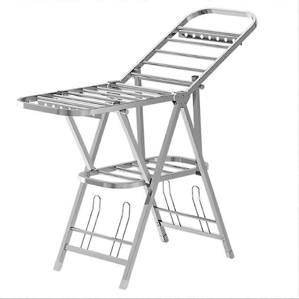 Clothes Airer Adjustable Clothes Drying Rack With Shelves Heavy Duty Foldable Space Saving Laundry Rack For Clothes