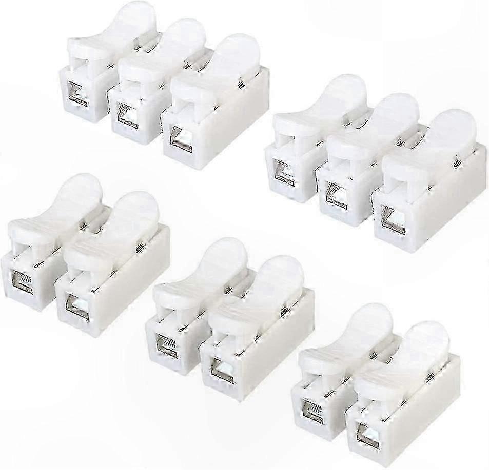 Self-Locking Wire Connectors, 62-Pack Press-Type Spring Terminals for Quick Electrical Connections