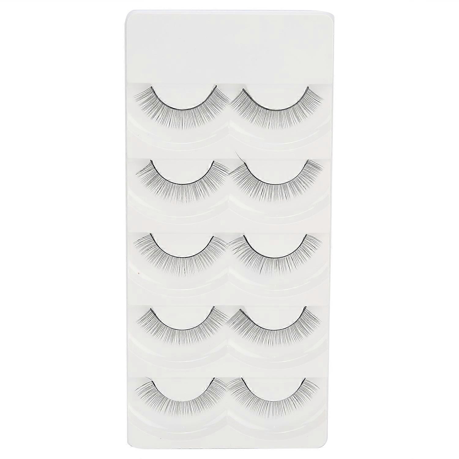 5 Pairs Eyelash Makeup Practice False Eyelashes SelfAdhesive False Lashes Set (8mm)