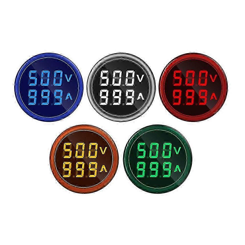 LED Digital Voltmeter Ammeter Hertz HZ Meter AC 50-500V 0-100A Voltage Current-Red