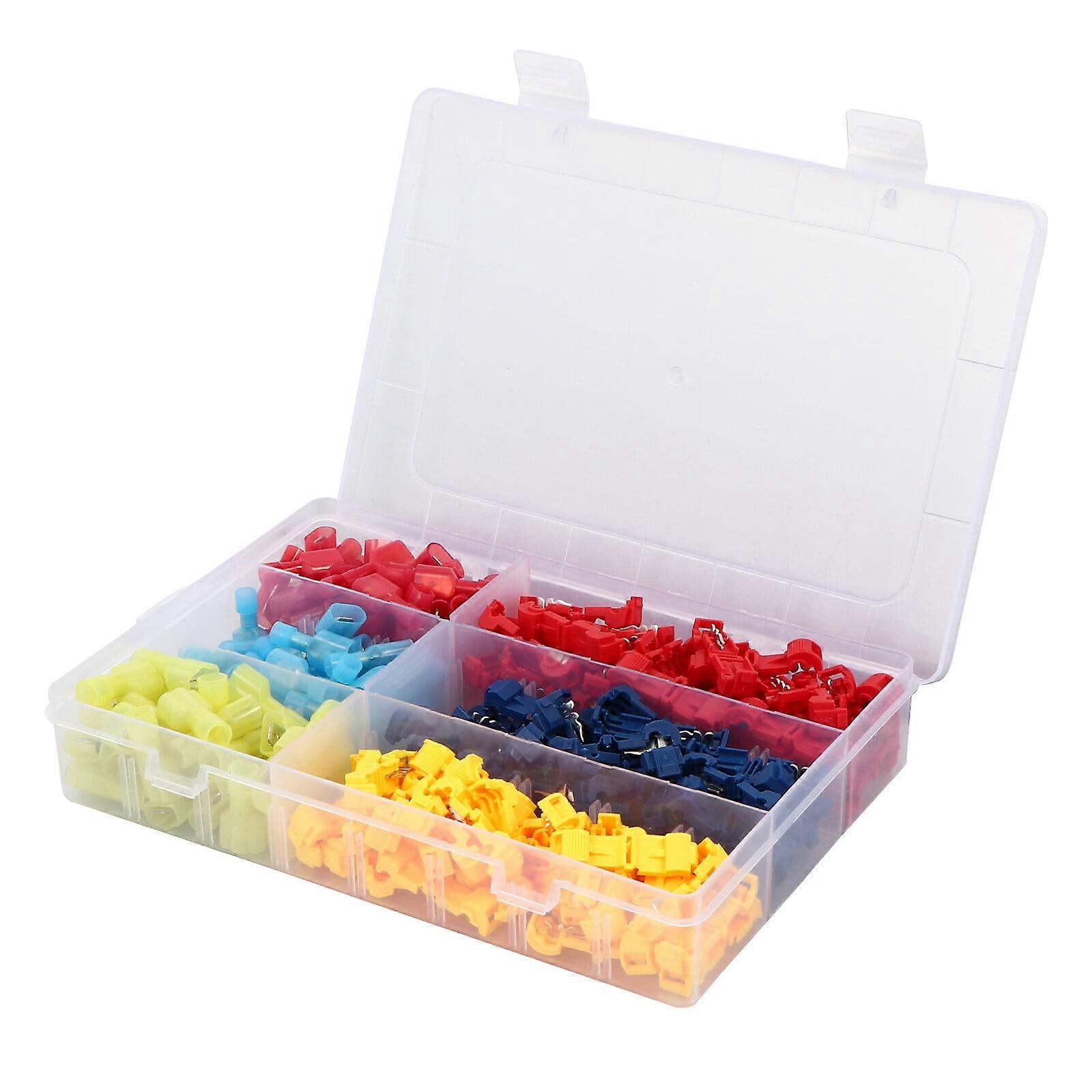 400 Pcs Terminal T-tap Quick Connector Wire Stitching Automotive Wiring Assorted Electrical Connectors Copper Splice