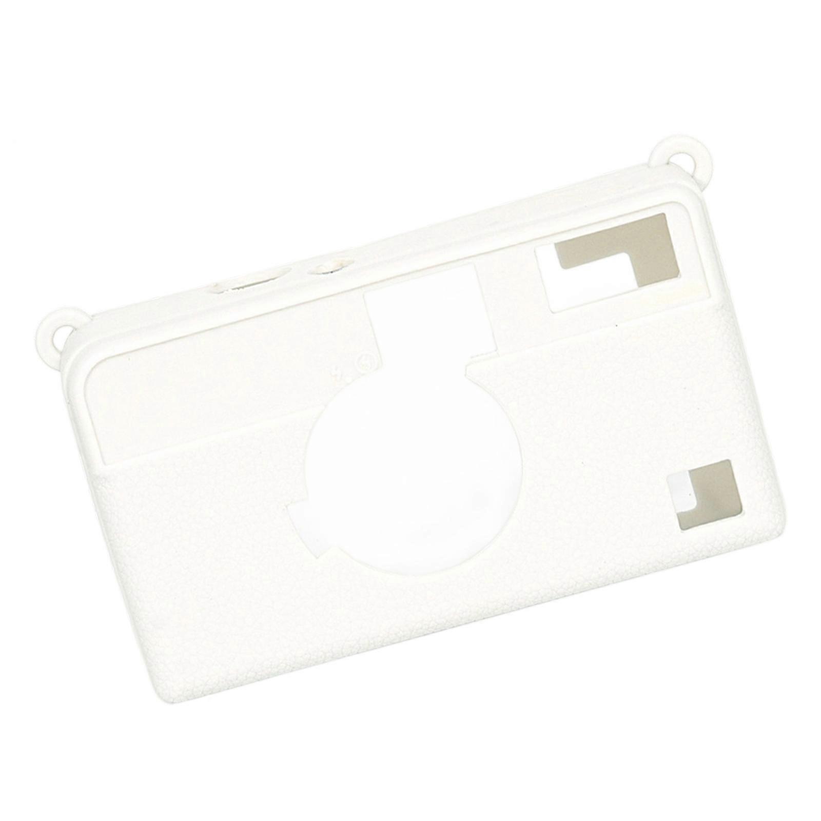 Soft Shockproof Camera Case With NonSlip Texture for H35 H35N Film Cameras Simple Solid Color Style  White