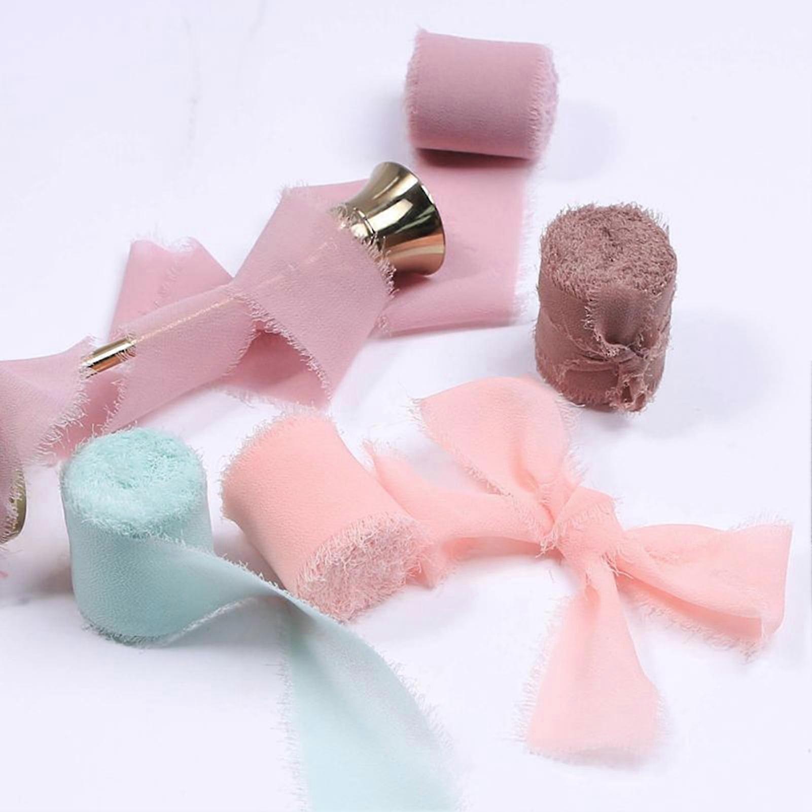 Hesroicy 1 Roll Tulle Roll Fine Workmanship Wide Application Polyester Long Solid DIY Ribbon Spool for Gift