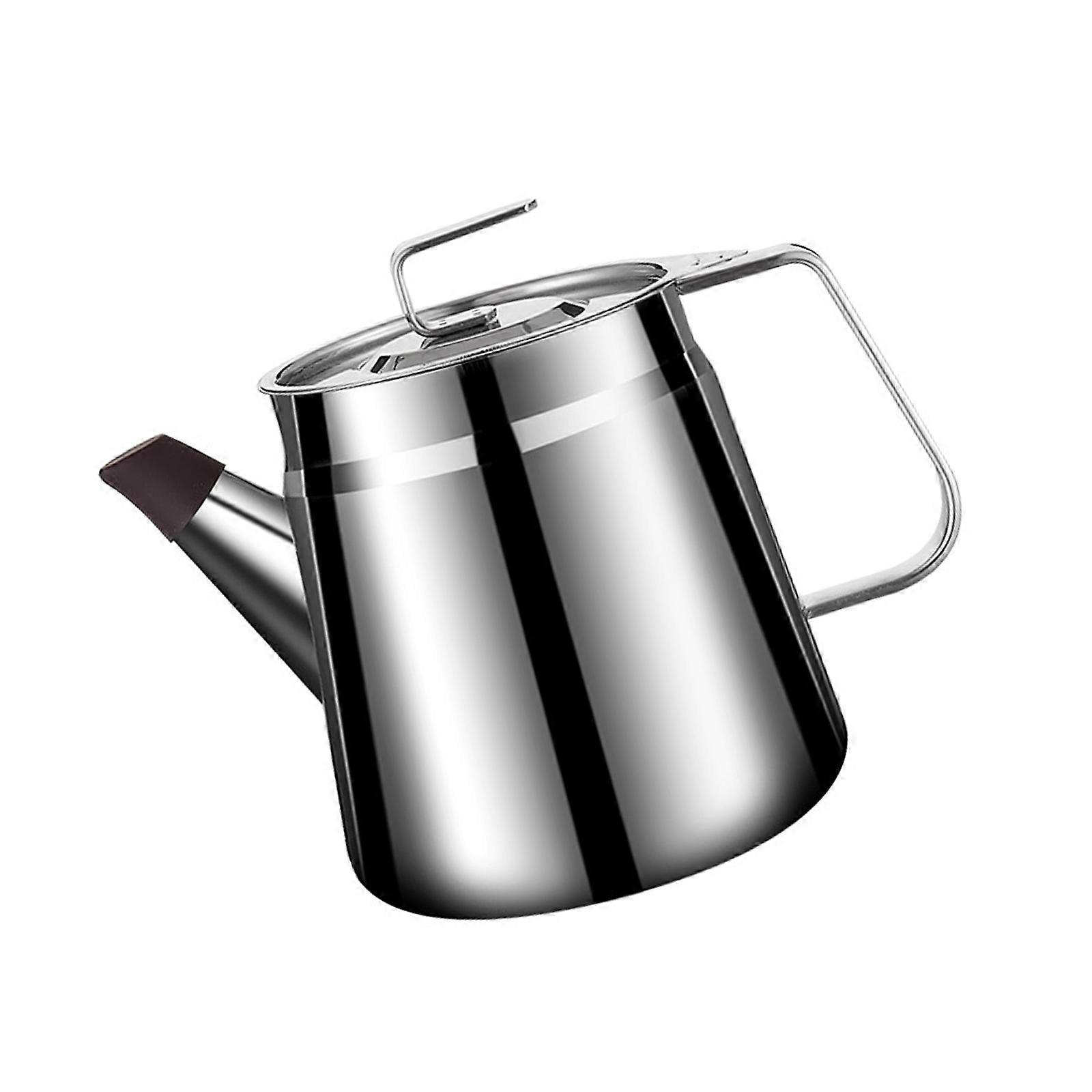 Stainless Steel Oil Filter Jugs With Precisions Mesh Strainer and Lid Efficient Kitchen Grease Container Storage Pot Multicolor