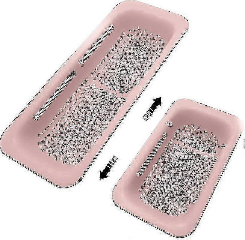 Collapsible Sink Colanders and Strainers Basket Over the Sink Colander--Pink