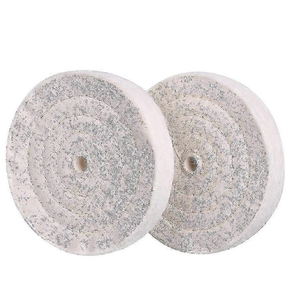 Roda de polimento resistente de 6 polegadas 70 dobras para moedor de bancada com furo de mandril
