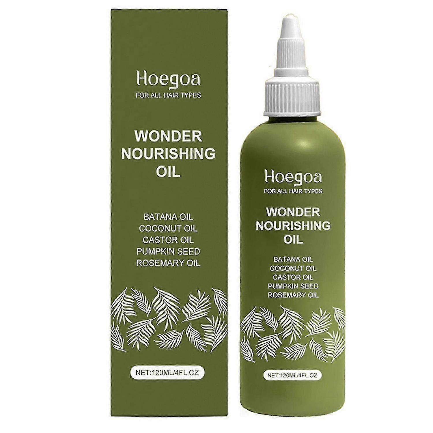 髪の成長に適した120mlバタナオイル、ヒマシローズマリーオイルを含む細い髪に栄養を与える頭皮オイル、すべての髪質に適しています-jc