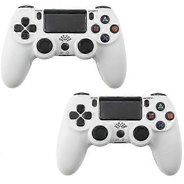 2-pack PS4 Controller DoubleShock Wireless for Playstation 4 White