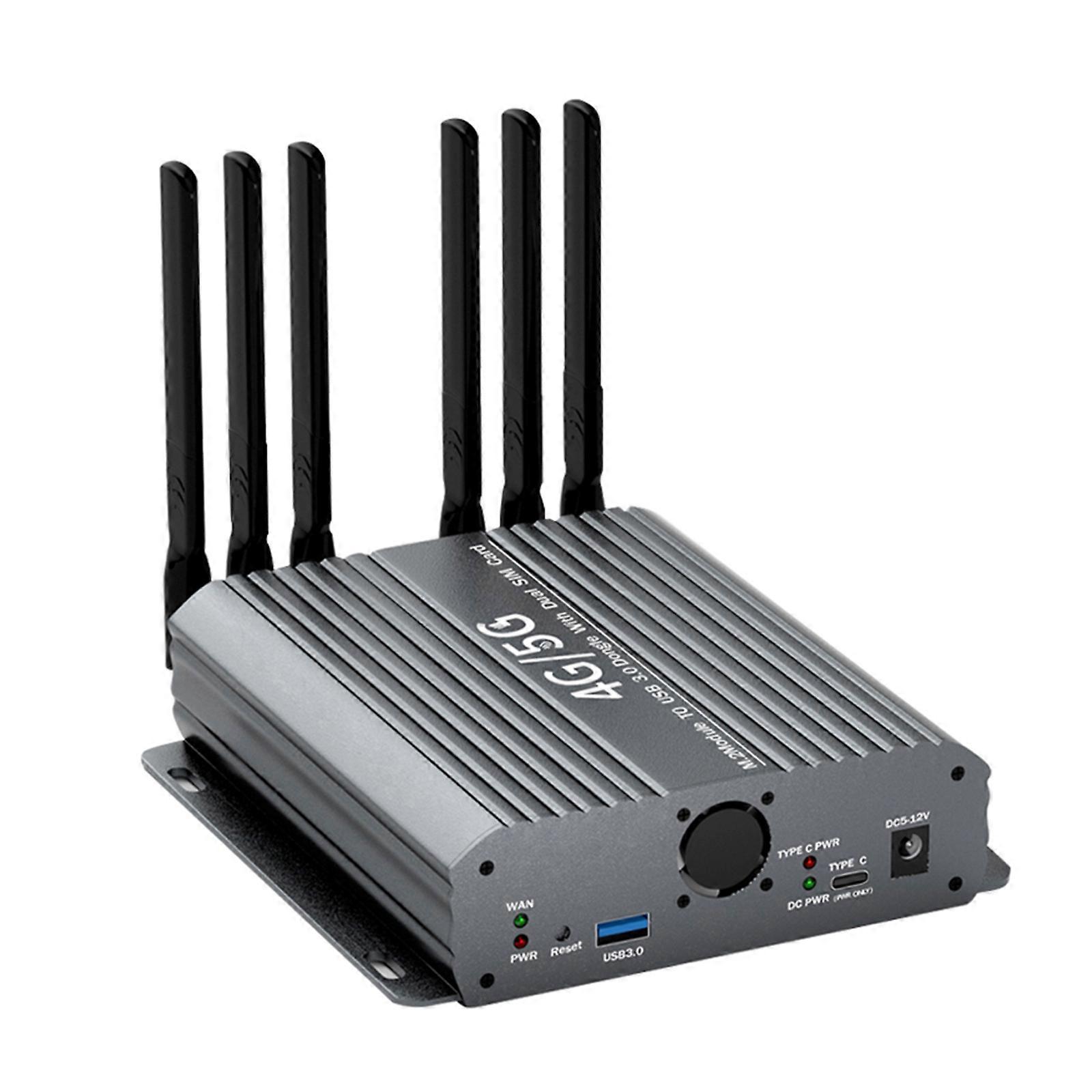 USB Adapter with Fan for NGFF(M.2) 4G/5G Modules Card Slot and Power Support for Improved Functionality Multicolor