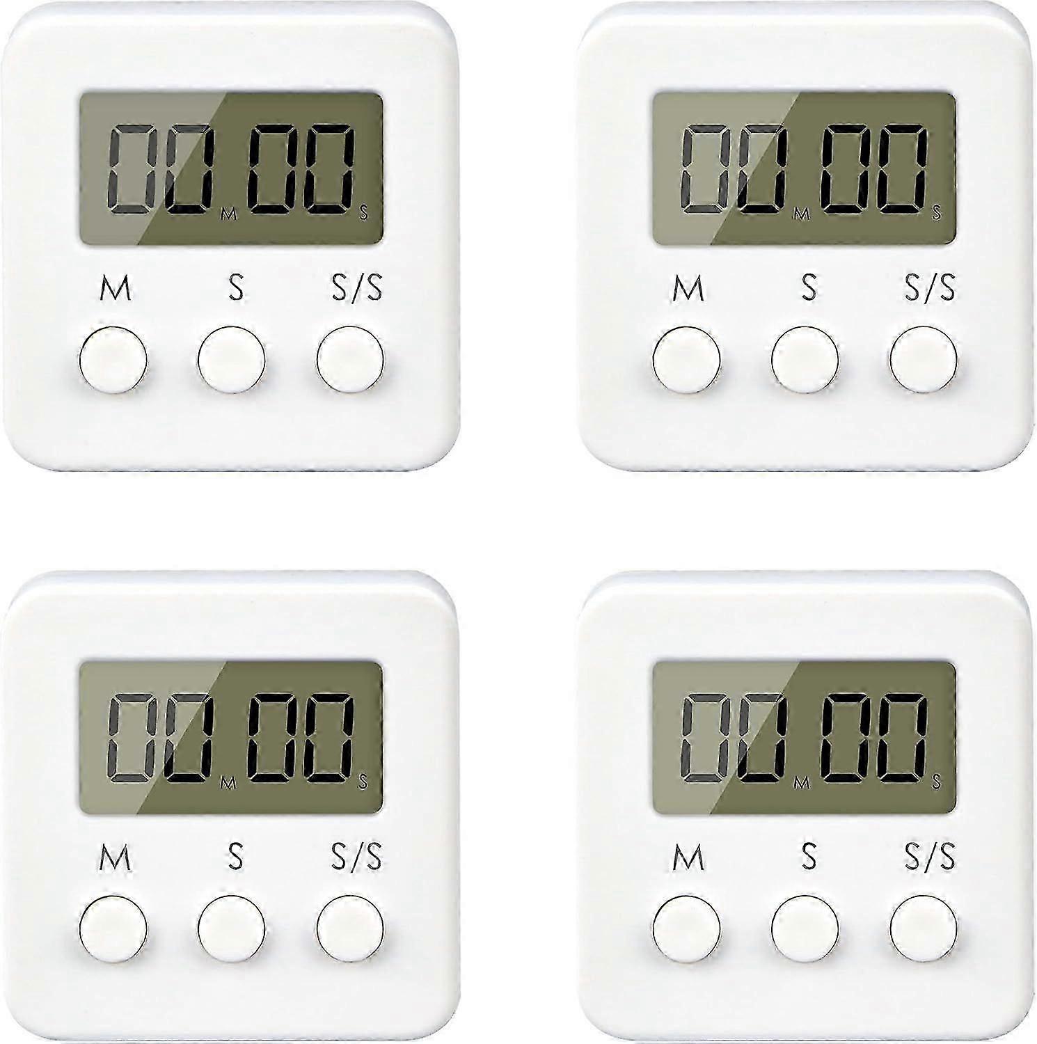 2 Pack Digital Kitchen Timer with Egg Timer, Magnetic Timer for Cooking, Loud