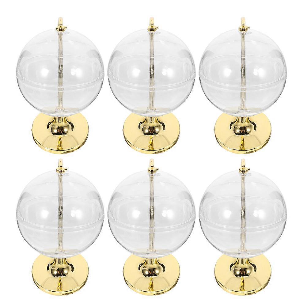 Ground Globe Candy Box for Candy 6Pcs Plastic Mini Globe Favor Containers