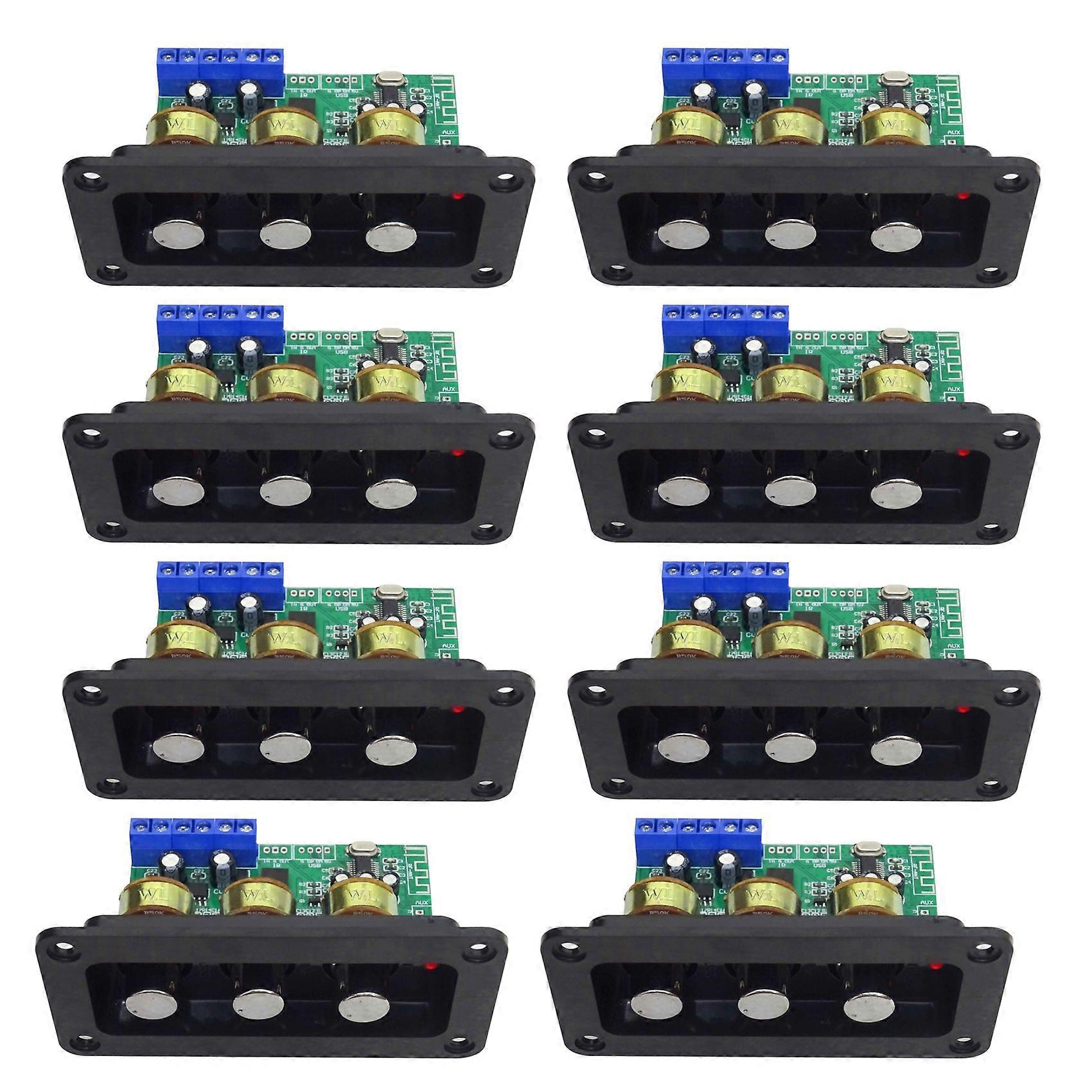 8X Bluetooth Amplifier Power Audio Board 20Wx2 Stereo Amp Sound Amplifiers AUX U Disk Decoder Treble