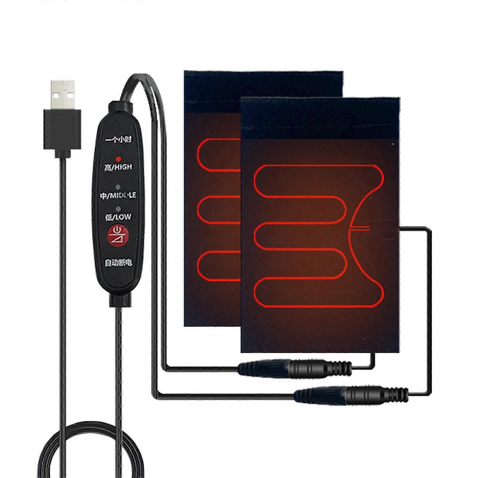 Multi Use Electric Heated Grip Handle Cover For Winter Cycling On Various Motorcycles Vehicles USB Powered Cyclists Use Multicolor