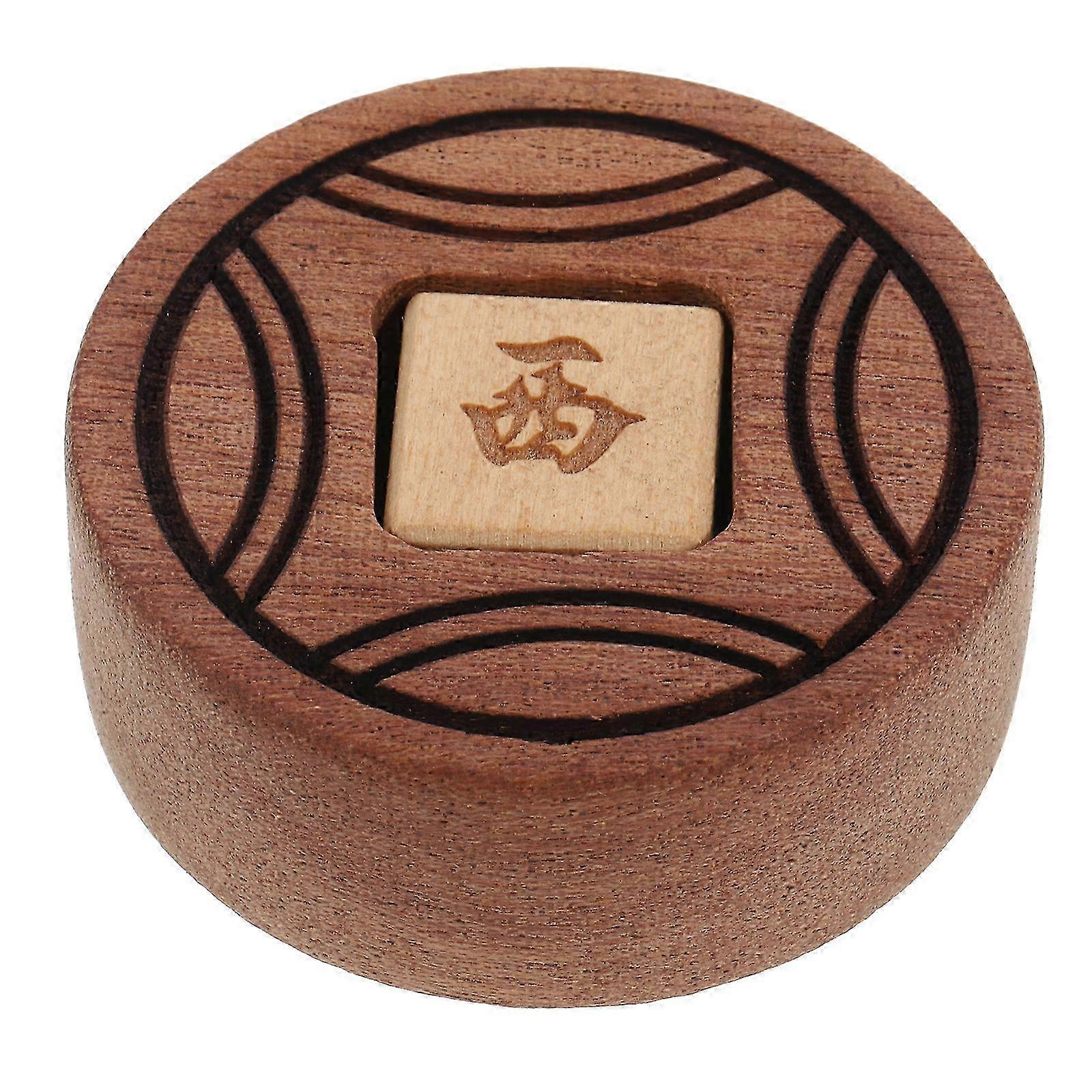 Wooden Mahjong Dice Simple Shape Board Game Dice Mahjong Accessory for Home