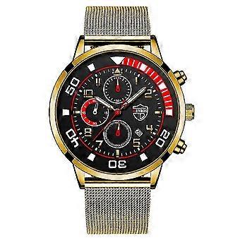 w Men's Watches Casual Stainless Steel Analogue Quartz Watch With Date Unit Size E