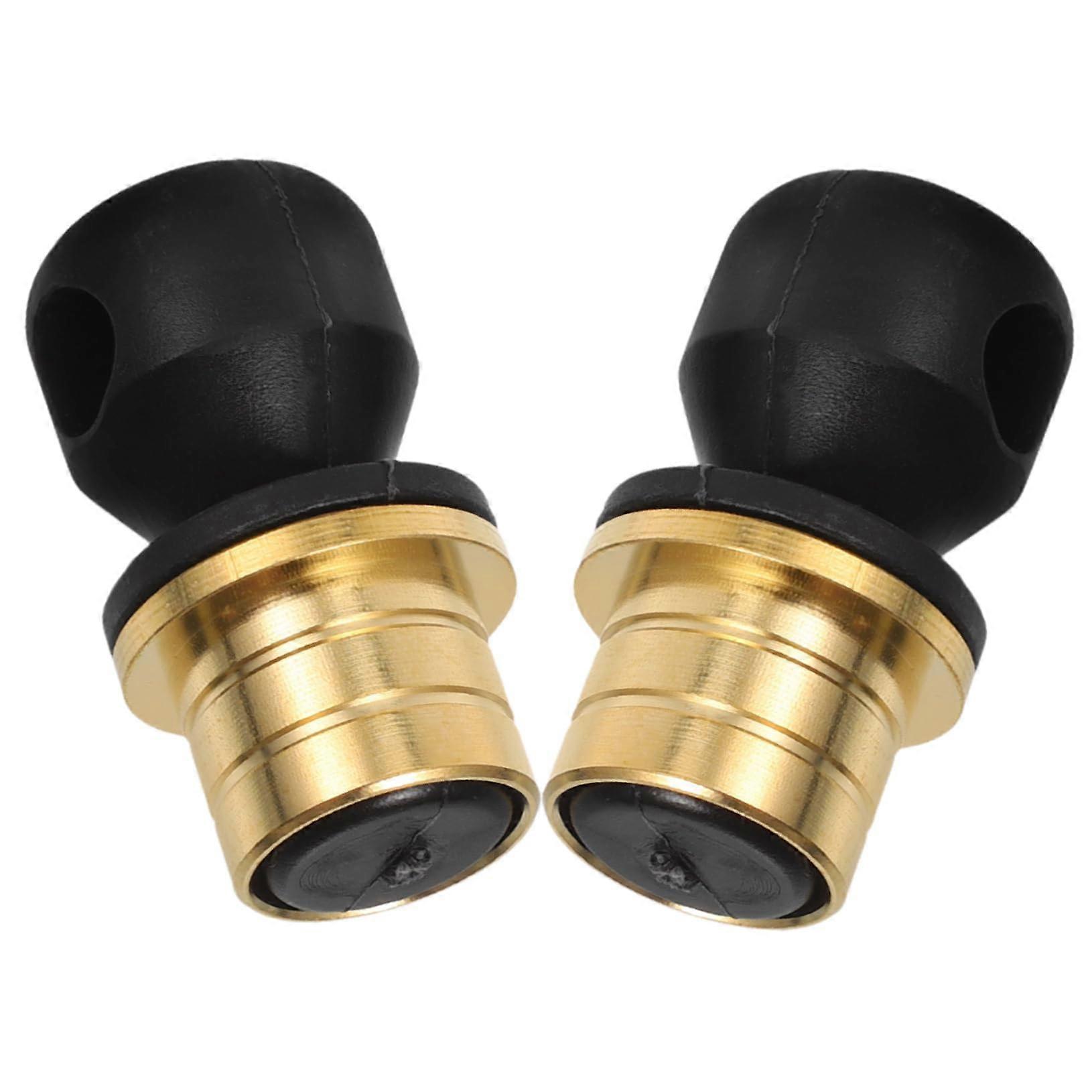 2 Pack Wine Bottle Stoppers Reusable Gourd Shape Cork Sealers for Freshness and Home Bar Use