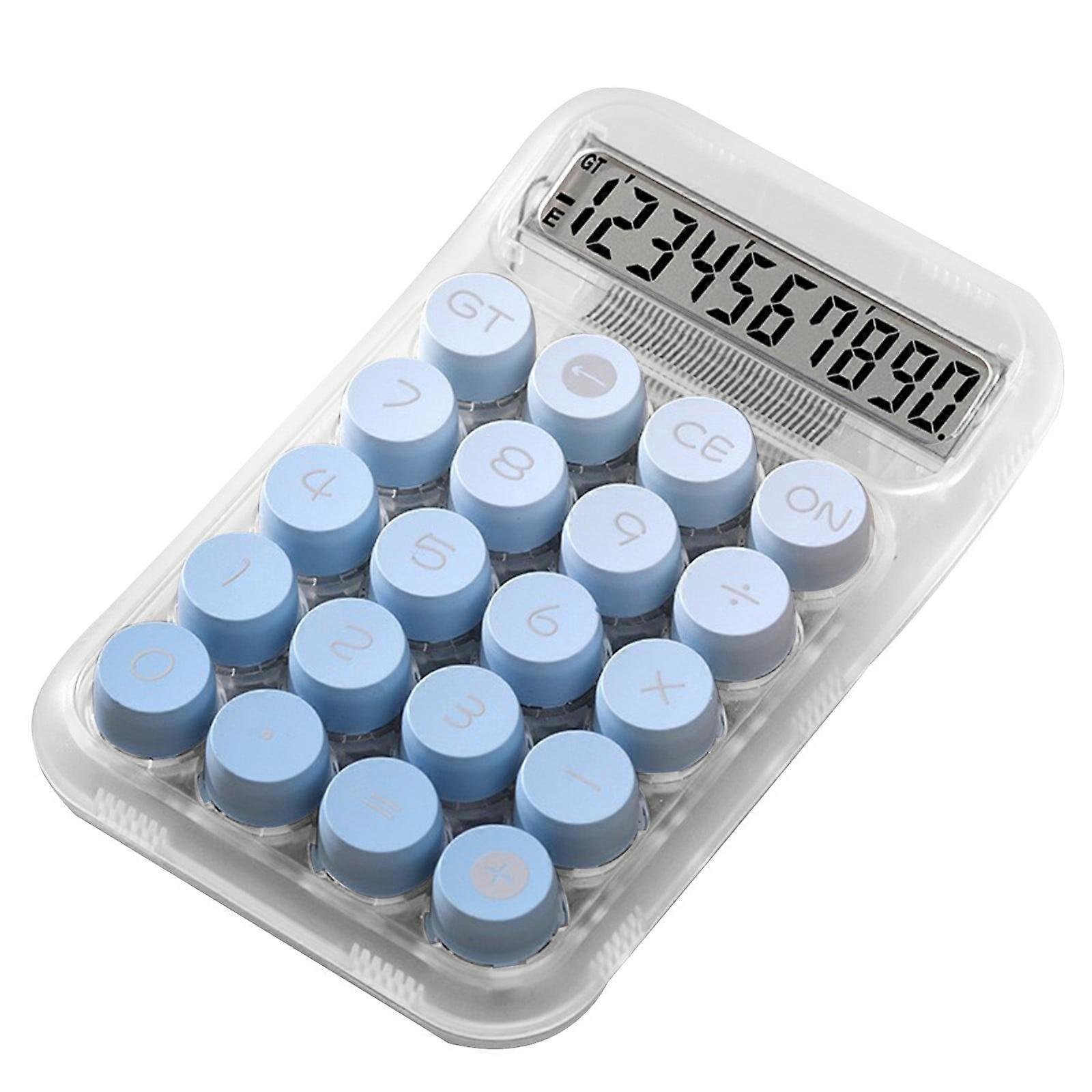 Kiplyki Back to School Colorful Candy Calculator, 10 Digit LCD, Big Round Buttons, Easy Press, for School Office